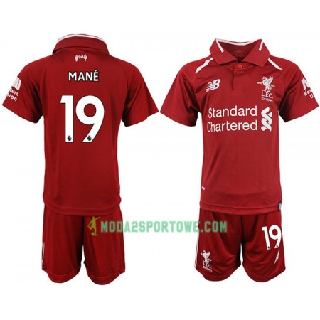 Koszulka Liverpool MANE 19 Dziecięcy Domowe Stroje Piłkarskie 2018/19 Krótki Rękaw